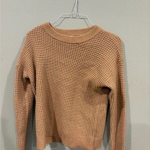 Time and Tru Warm Brown Crew Neck Sweater